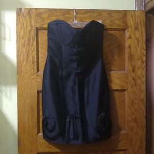 Leifsdottir boned satin mini dress